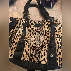 Leopard Print Juicy Couture bag y2k vintage bag